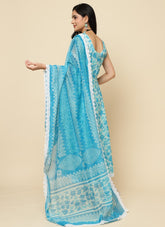 Engaging Sky Blue Colour Salwar Suit
